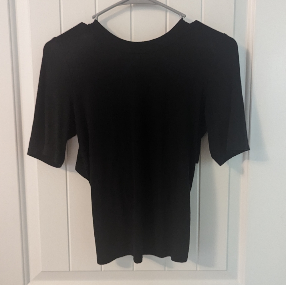 Softspun Ribbed Tie-Back Top - Picture 4 of 5